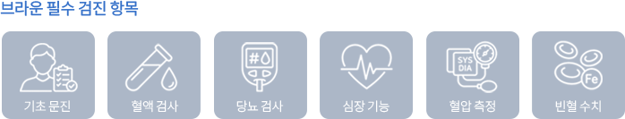 브라운 필수 검진 항목